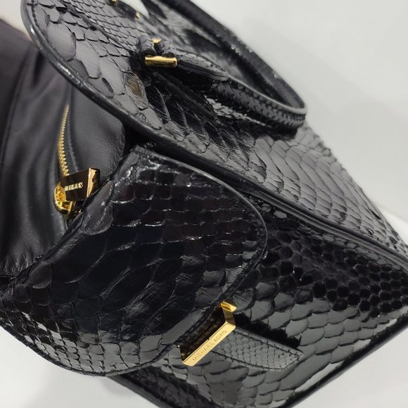 65% SALE ✅ Michael Kors GIA PYTHON LEATHER SATCHEL~ Runway Collection ✨ NWT's - Picture 14 of 17